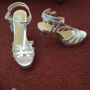 Silver heels